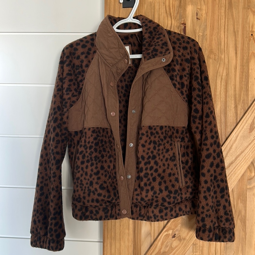 Abercrombie and ditch fleece zip up size xs